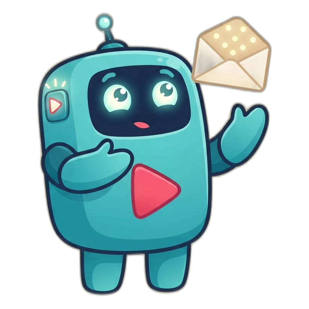 Clip the play-button robot catches an envelope with a six-dot code after a 6E Club login