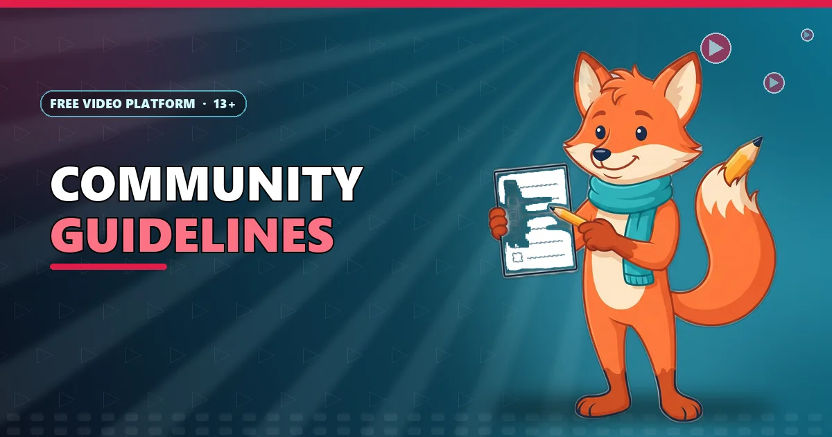 Scribe the pencil-tailed fox holding a tick-box notepad for the 6E Club community guidelines