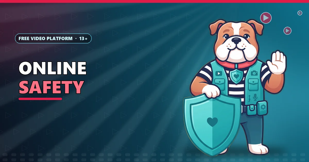 Guard the shield bulldog behind a large shield for the 6E Club online safety guide